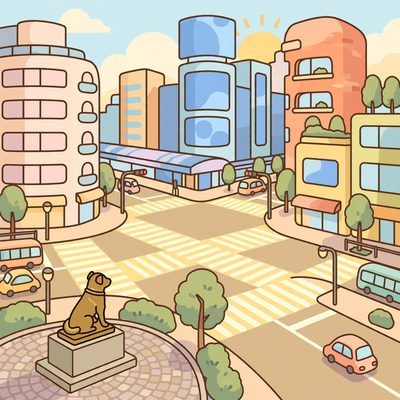 Shibuya Crossing illustration