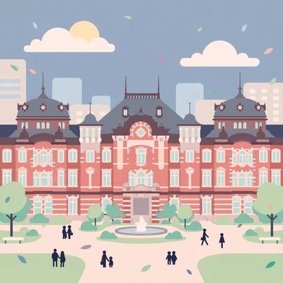 Tokyo Station illustration