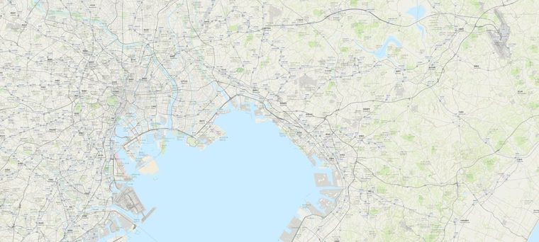 Base map of Tokyo